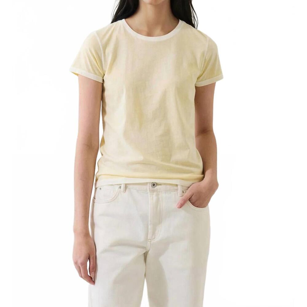 NEW PATRICK ASSARAF reverse spray lightweight classic t-shirt in fondue